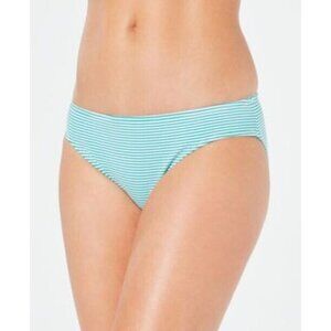 Lauren Ralph Lauren Size 16 Hipster Bikini Bottoms Seeksucker Striped Blue NEW